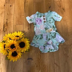 Posh Peanut Baby Skirt Bodysuit, Baby Girl Clothes, Bamboo Viscose.